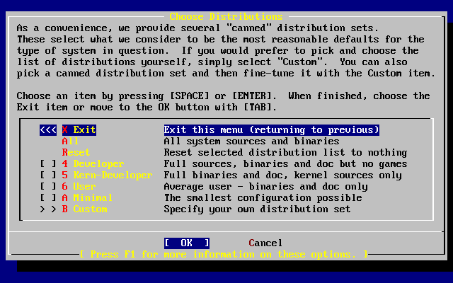 Elecci�n de distribuciones