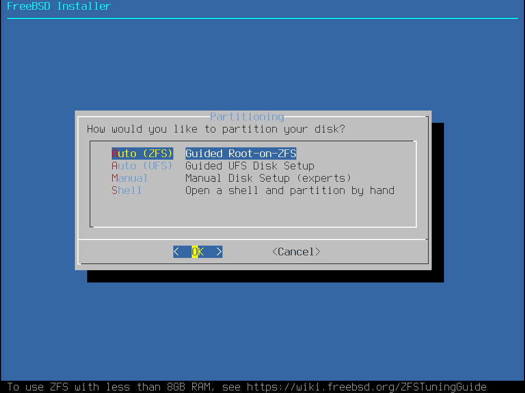 bsdinstall zfs partmenu