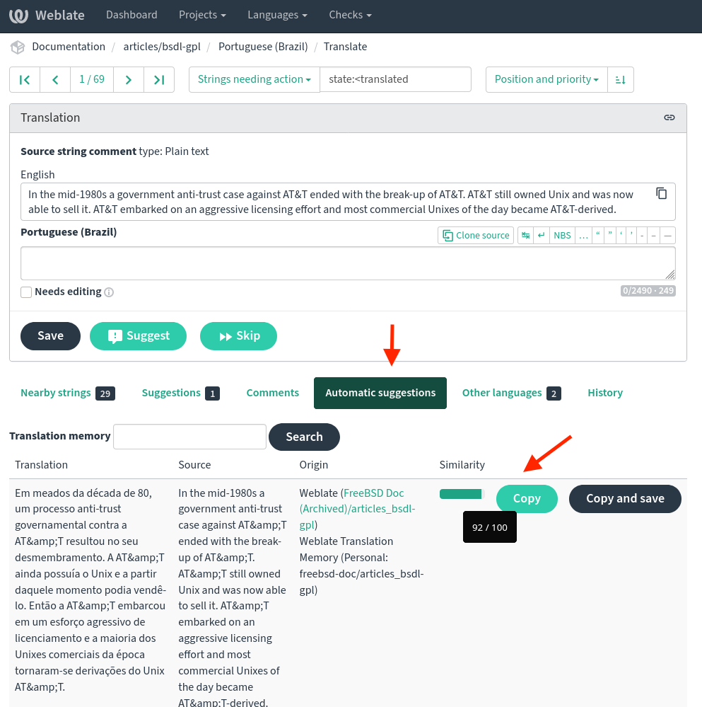 Weblate Sugestões Automáticas 01