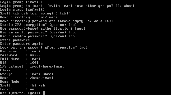 bsdinstall adduser3