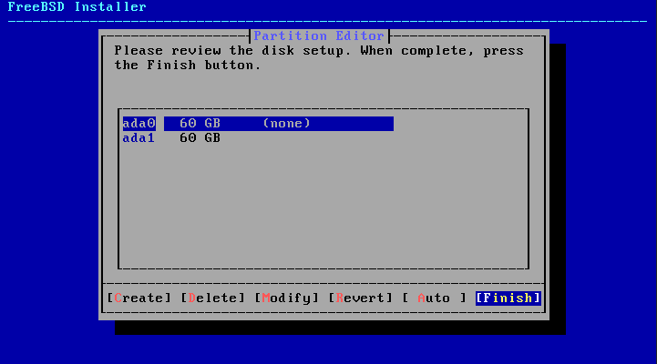 bsdinstall part manual create