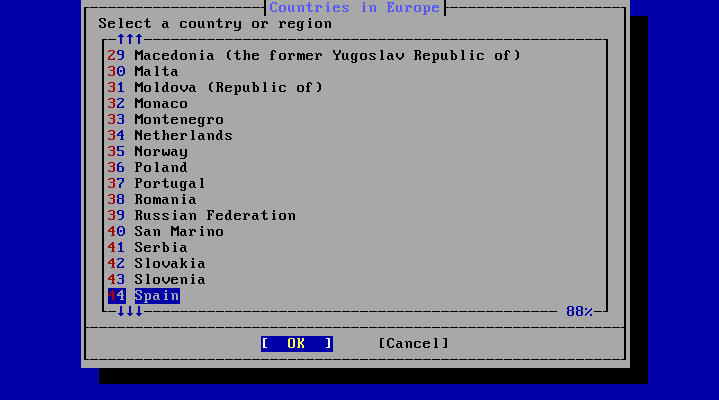 bsdinstall timezone country