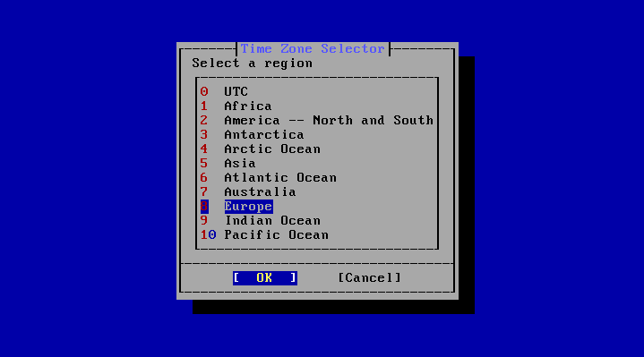 bsdinstall timezone region