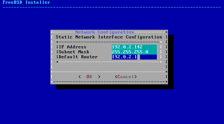 IPv4 Static 設定