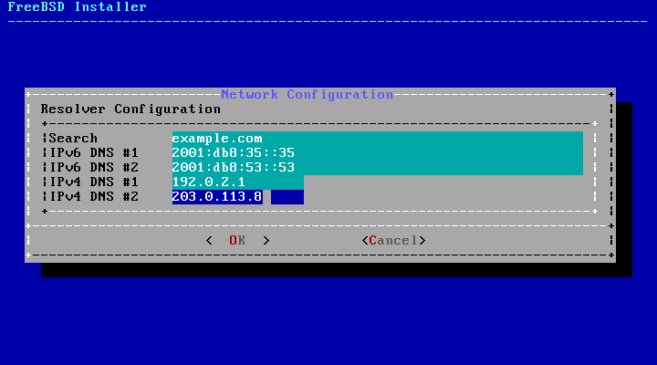 DNS の設定