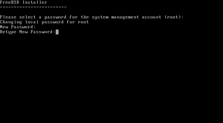 root パスワードの設定